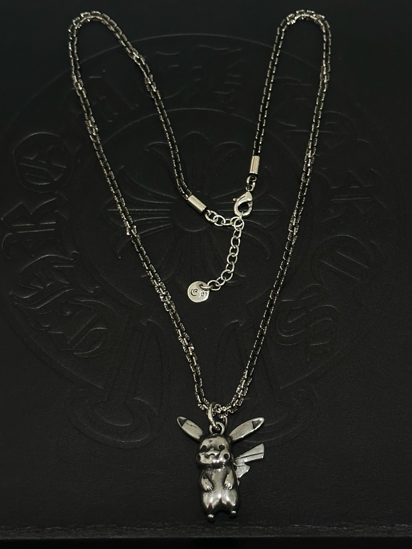 Chrome Hearts Silver Pikachu Pendant Necklace